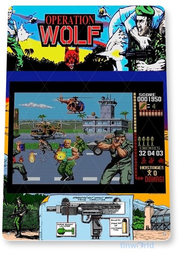 Arcade Games & Vending Llc Photos - Operation Wolf Arcade Sign, Classic Arcade