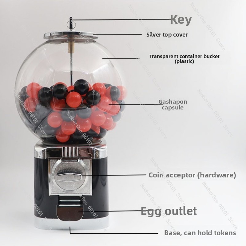 Prize Capsule Toy Machine - 25 Inch Gacha Capsule Toy Machine