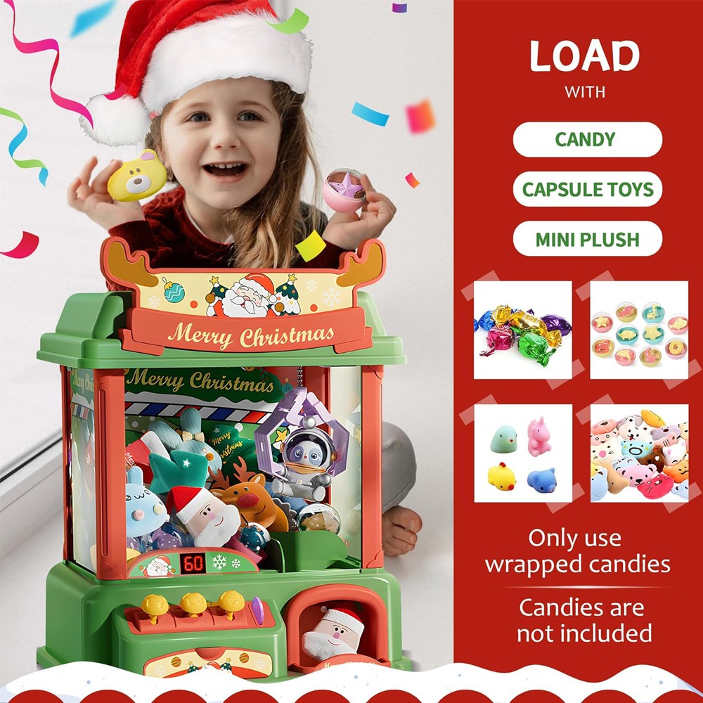 Christmas Claw Machine For Kid - Arcade Toy Claw Vending Machine review and price