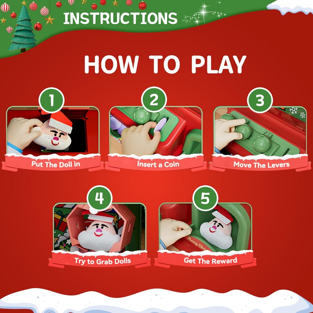 Christmas Claw Machine For Kid - Arcade Toy Claw Vending Machine review and price