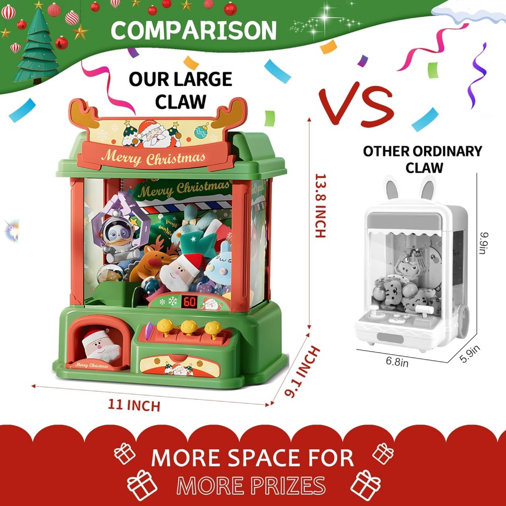 Christmas Claw Machine For Kid - Arcade Toy Claw Vending Machine review and price