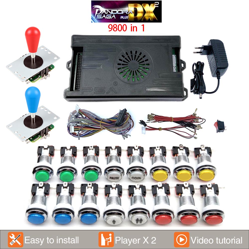9800 in 1 Pandora Saga DX 2 Ar - Trackball Controller Arcade review and price